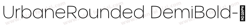 UrbaneRounded DemiBold字体转换